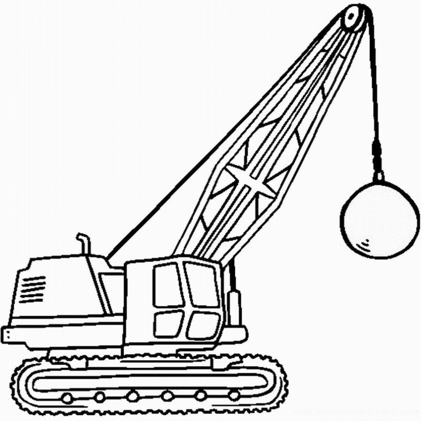Раскраска строительная техника