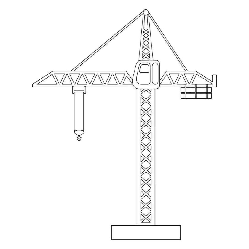 Рисование подъемный кран