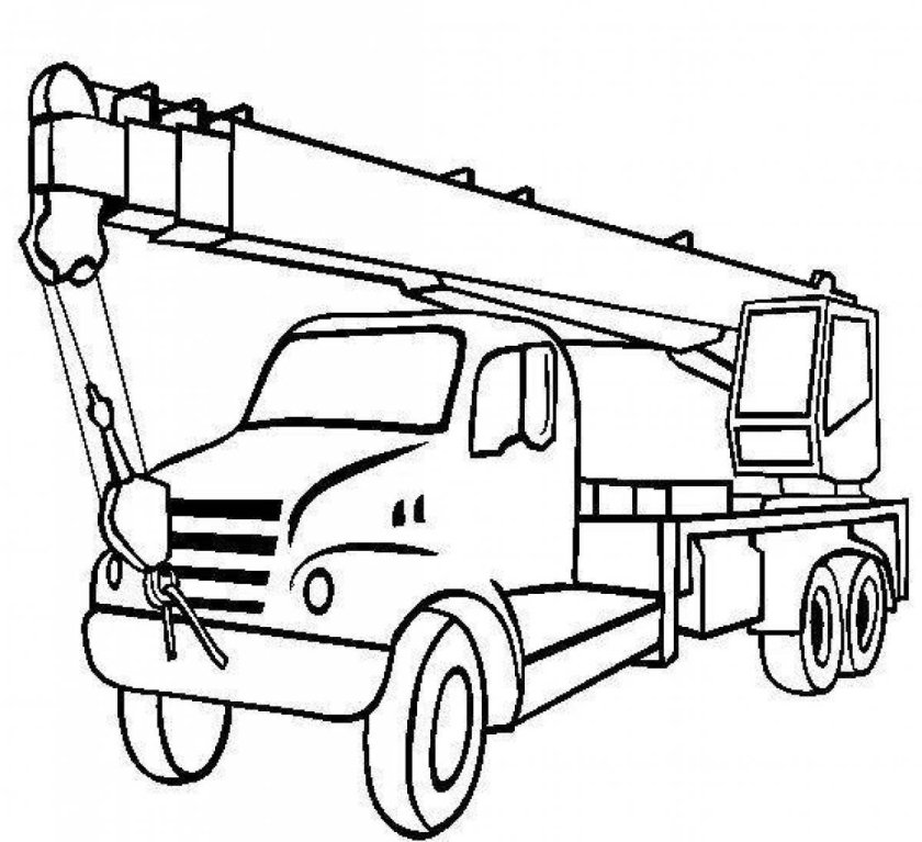 Грузовые машины краны раскраски для мальчиков