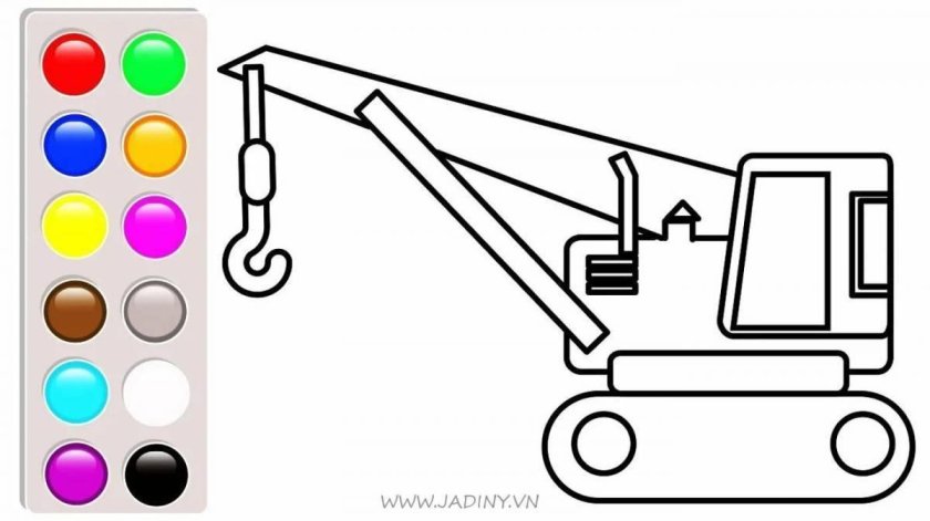 Раскраски для мальчиков кран