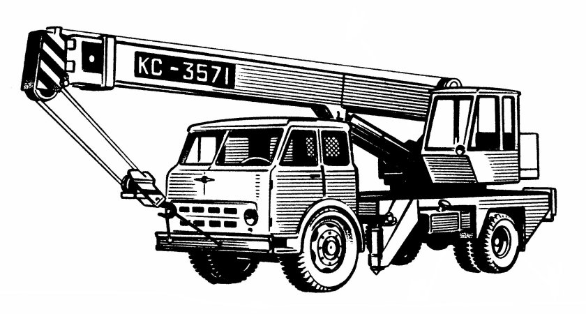 МАЗ 500 кран