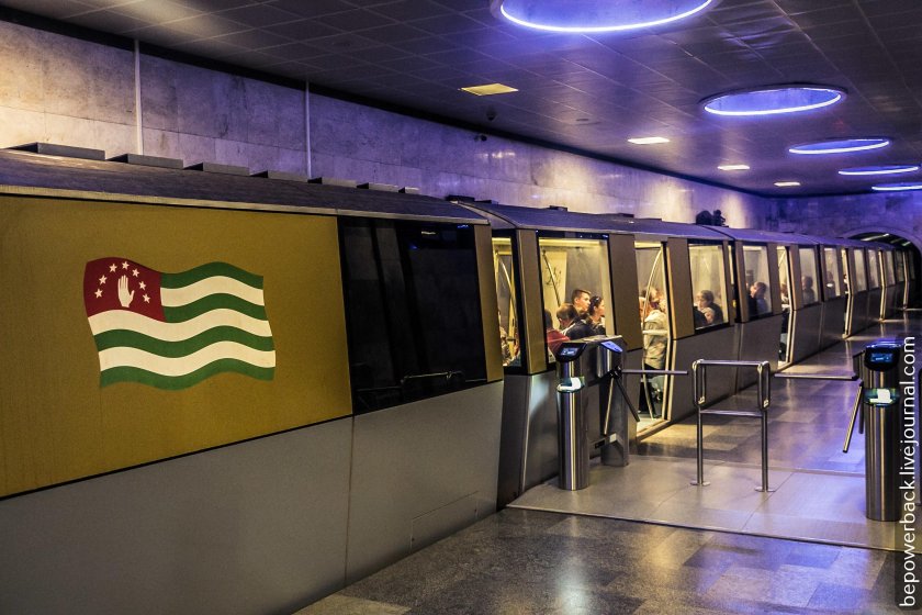 Метро Абхазии Новоафонской пещере