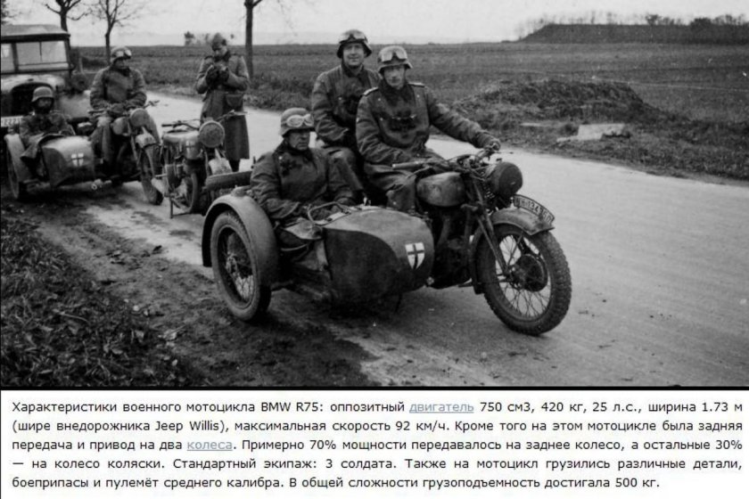 Мотоцикл вермахта BMW r75