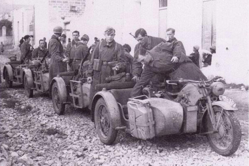 BMW r75 трофейный в РККА