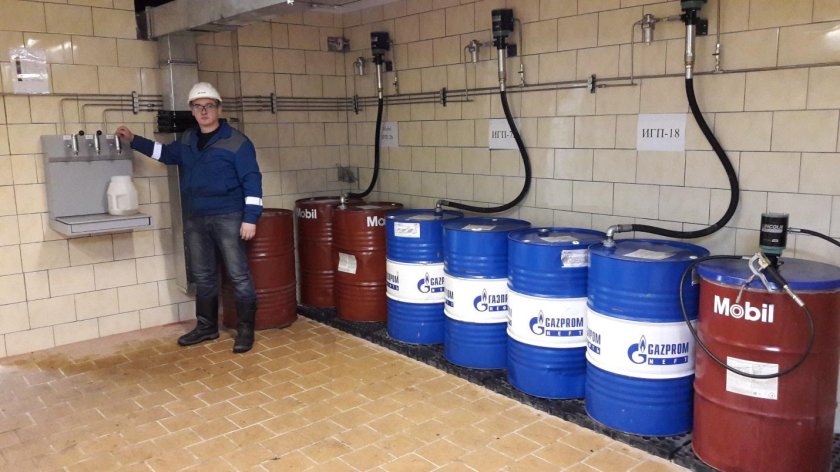 Склад для хранения смазочных материалов