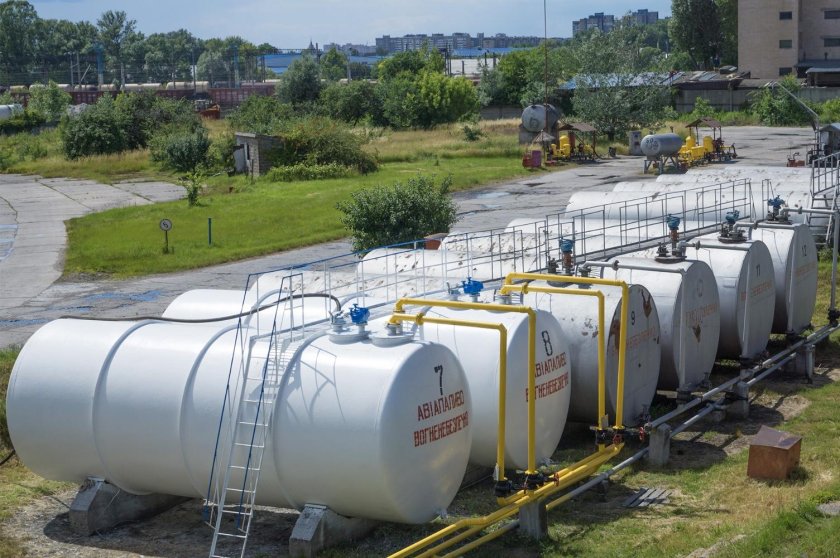 Резервуарный парк для хранения нефти и нефтепродуктов