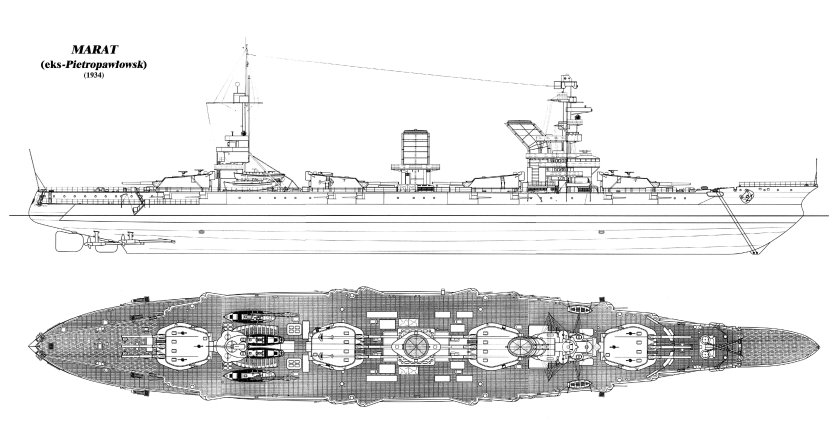 Линкор Императрица Мария чертежи