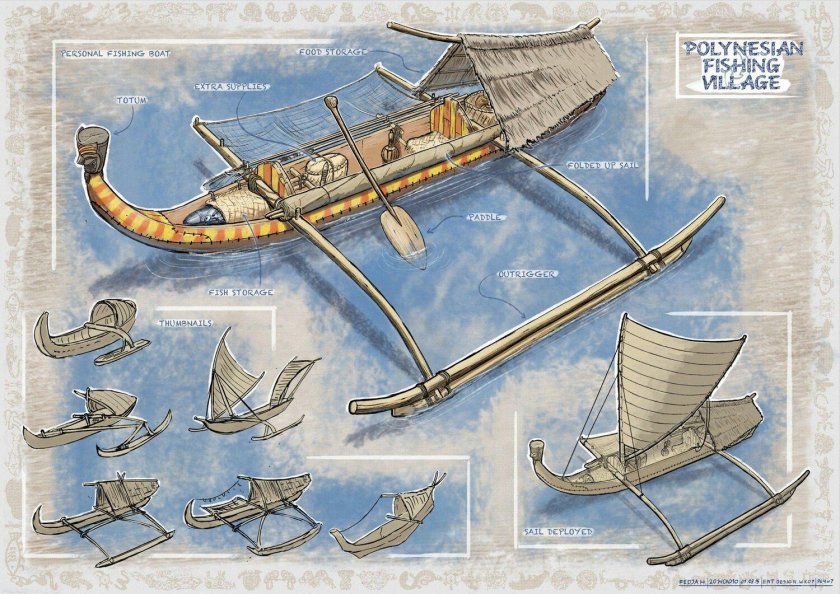 Древние корабли полинезийцев