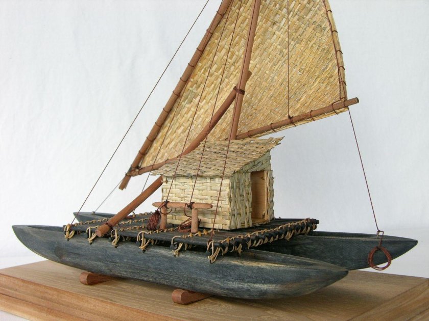 Древние каноэ полинезийцев