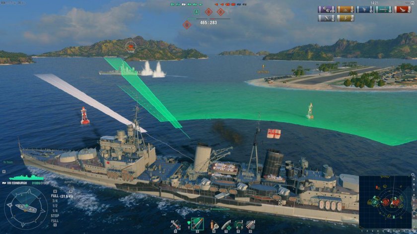 World of Warships геймплей