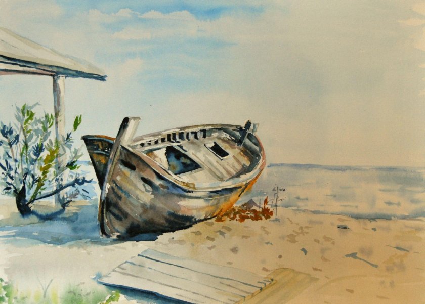 Акварель (о.Иоселиани, 1958)