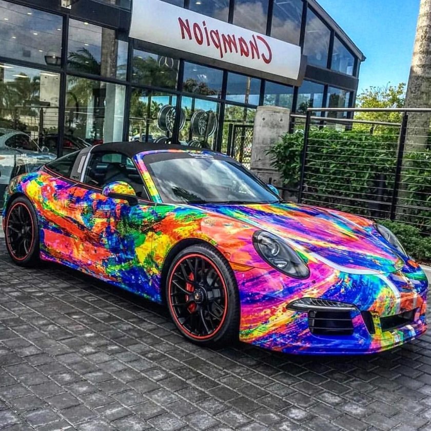 Винил на Порше 911