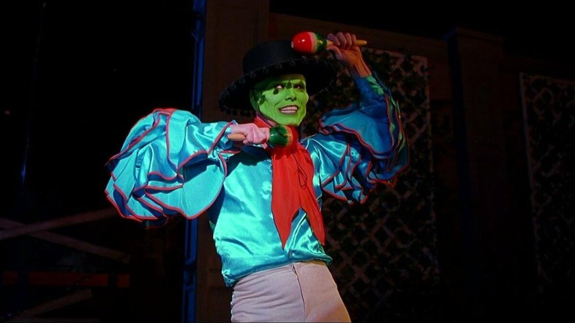 Джим Керри маска с маракасами