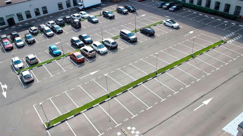 Разметка парковки