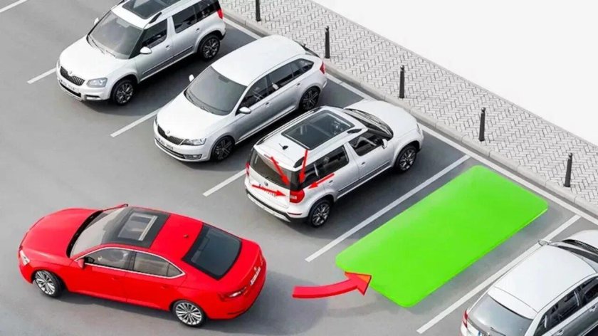 Стоянка машин