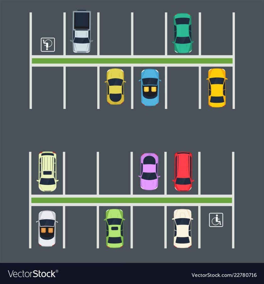 Парковочное место вид сверху