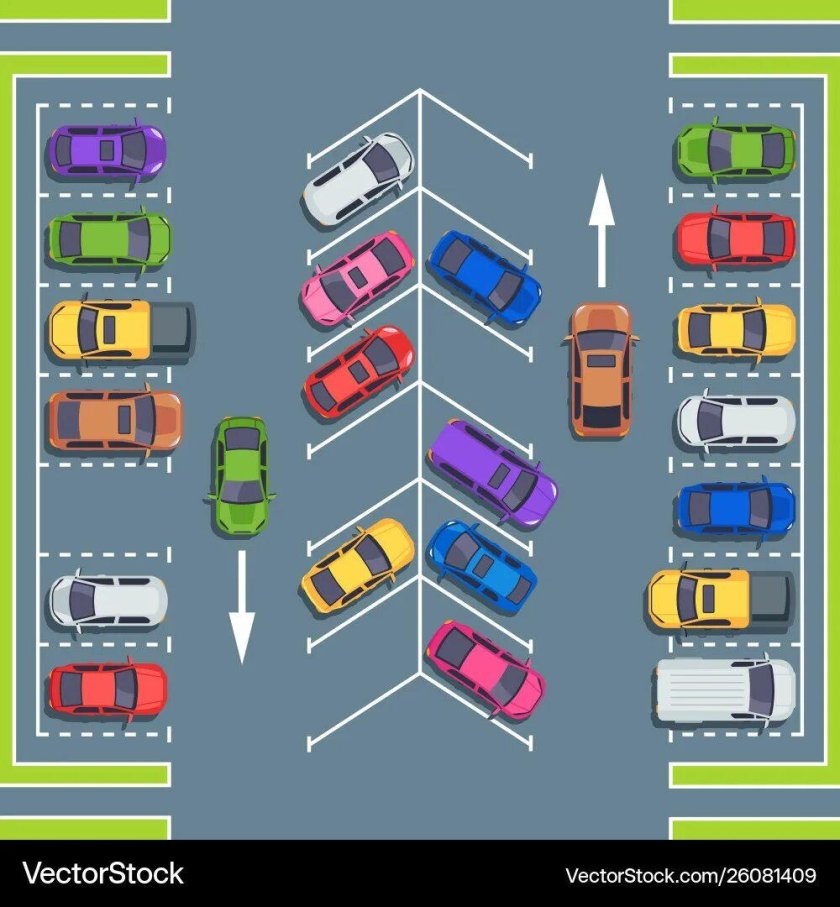 Парковочное место вид сверху