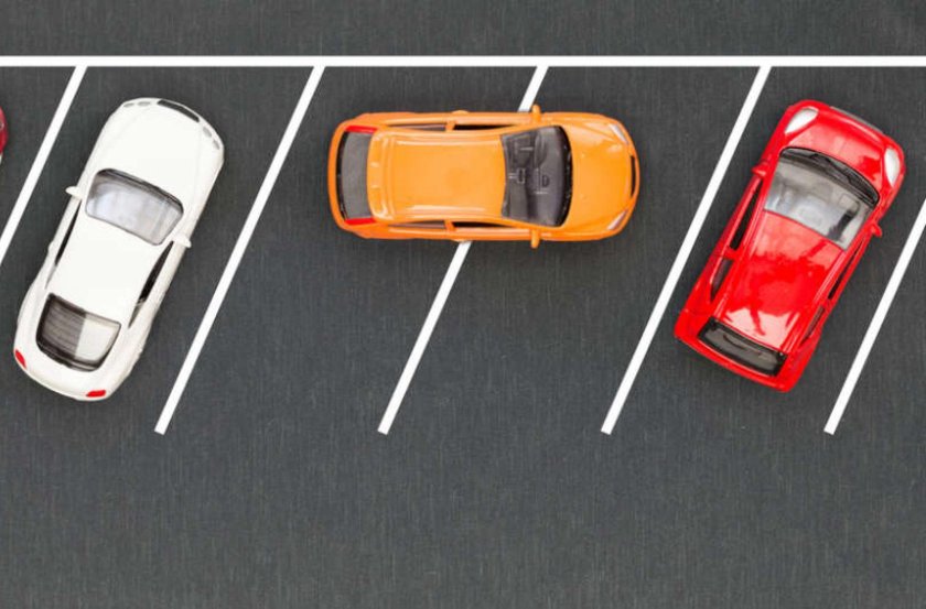 Парковка вид сверху