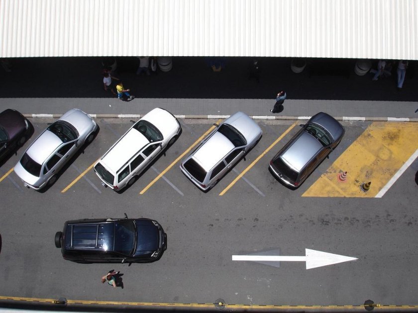 Парковочное место вид сверху