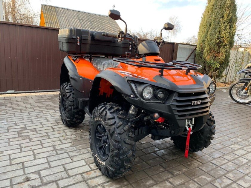 Квадроцикл черно оранжевый