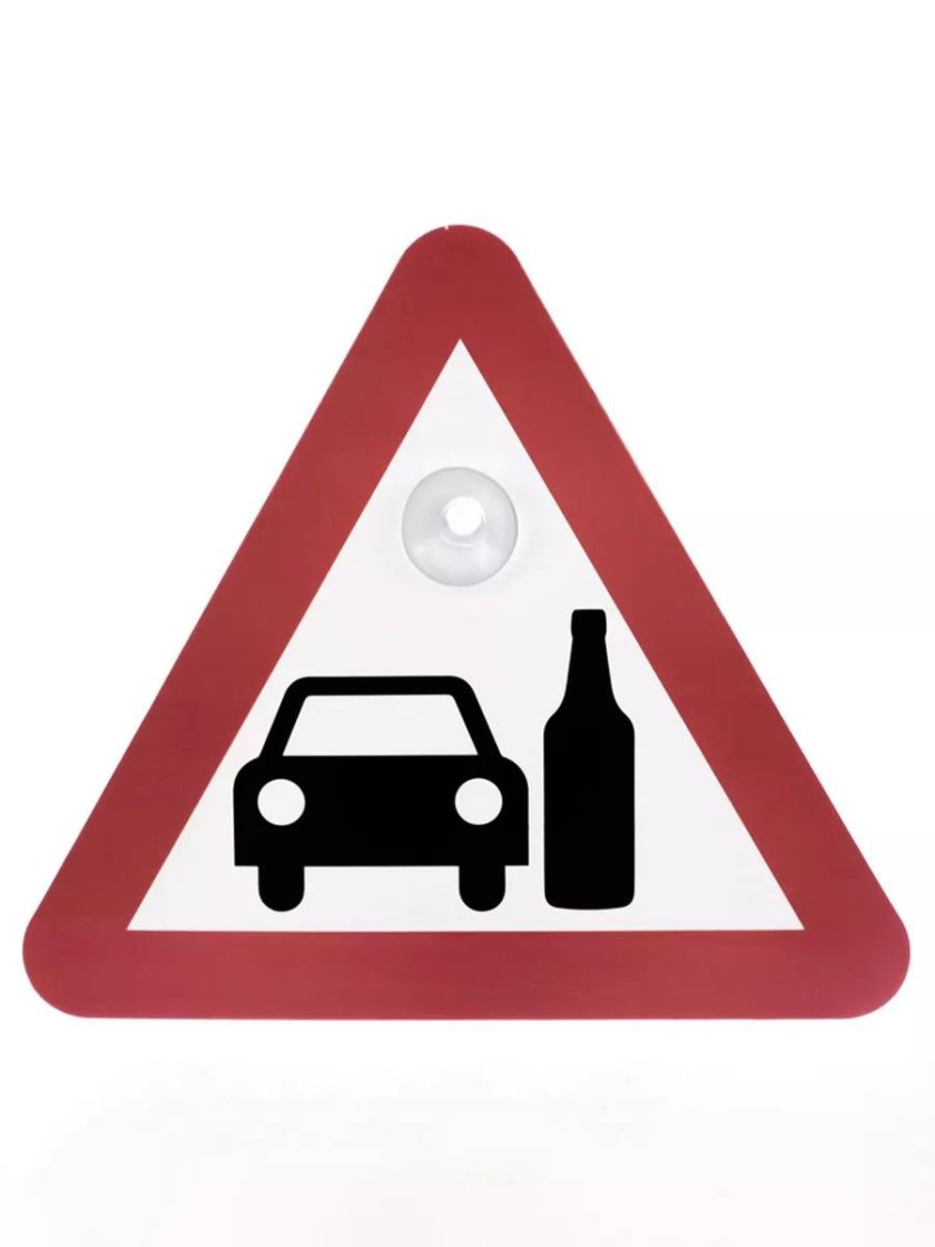 Наклейка для авто пьяный водитель