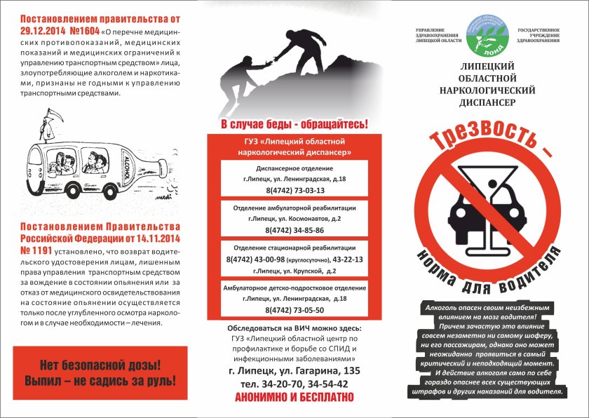 Управление транспортным средством в состоянии опьянения