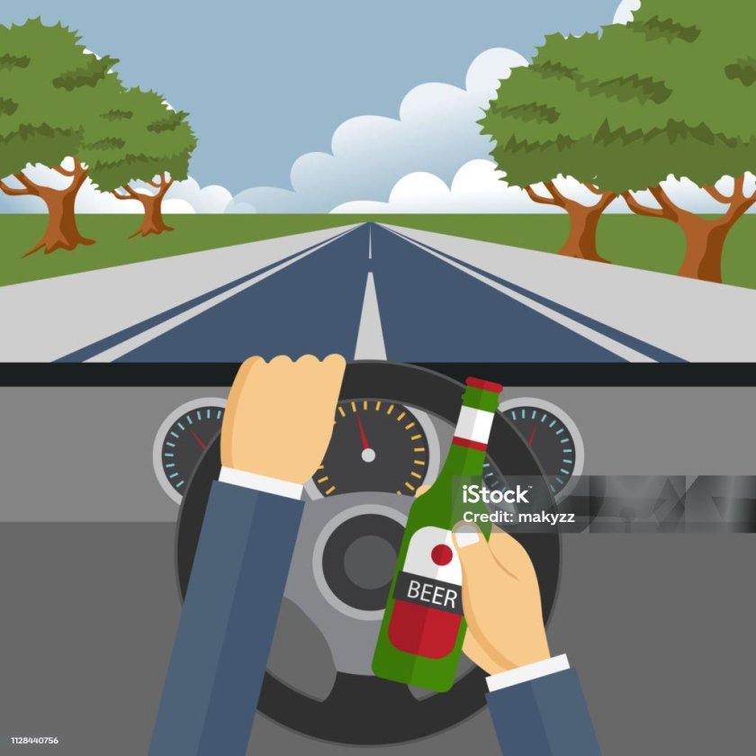 Пьяная езда за рулём иконка