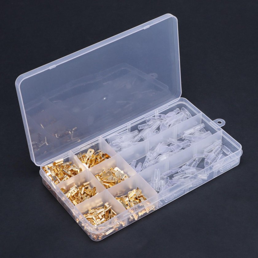 Набор обжимных клемм 2.8/4.8/6.3 мм 1000pcs