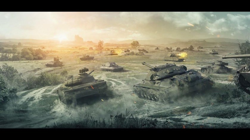 World of Tanks битва