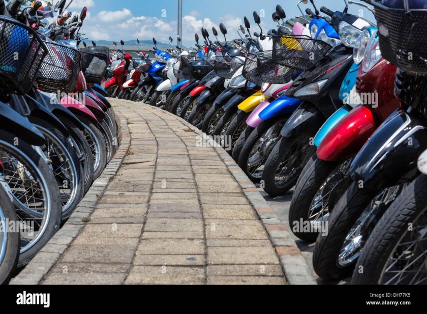 Стоянка мотоциклов