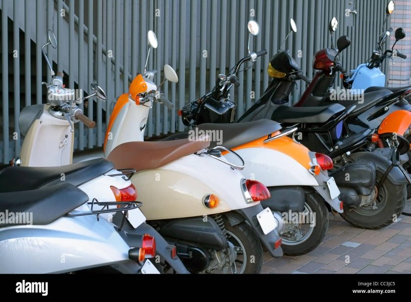 Скутер стоянка