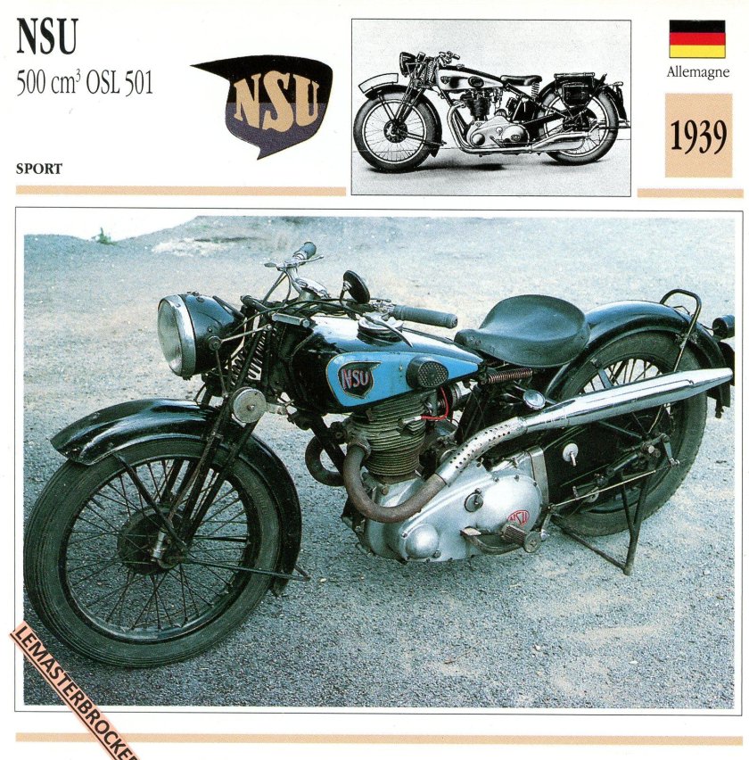 Мотоцикл NSU 1939