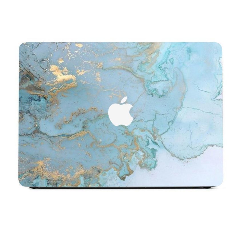 Мрамор голубой с золотым