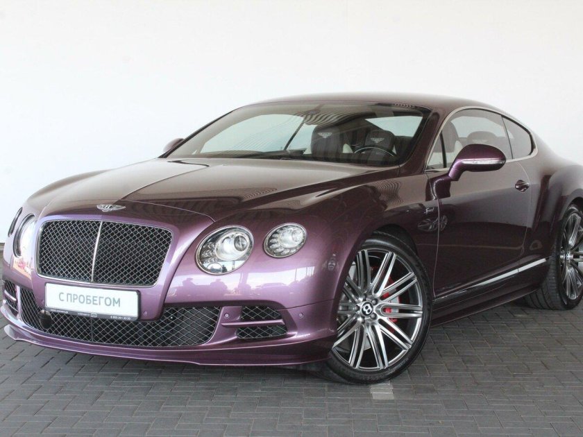 Bentley Continental gt фиолетовый