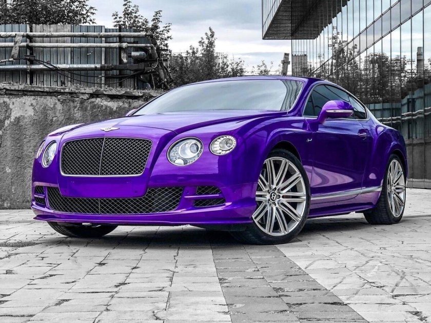 Бентли Континенталь gt фиолетовый