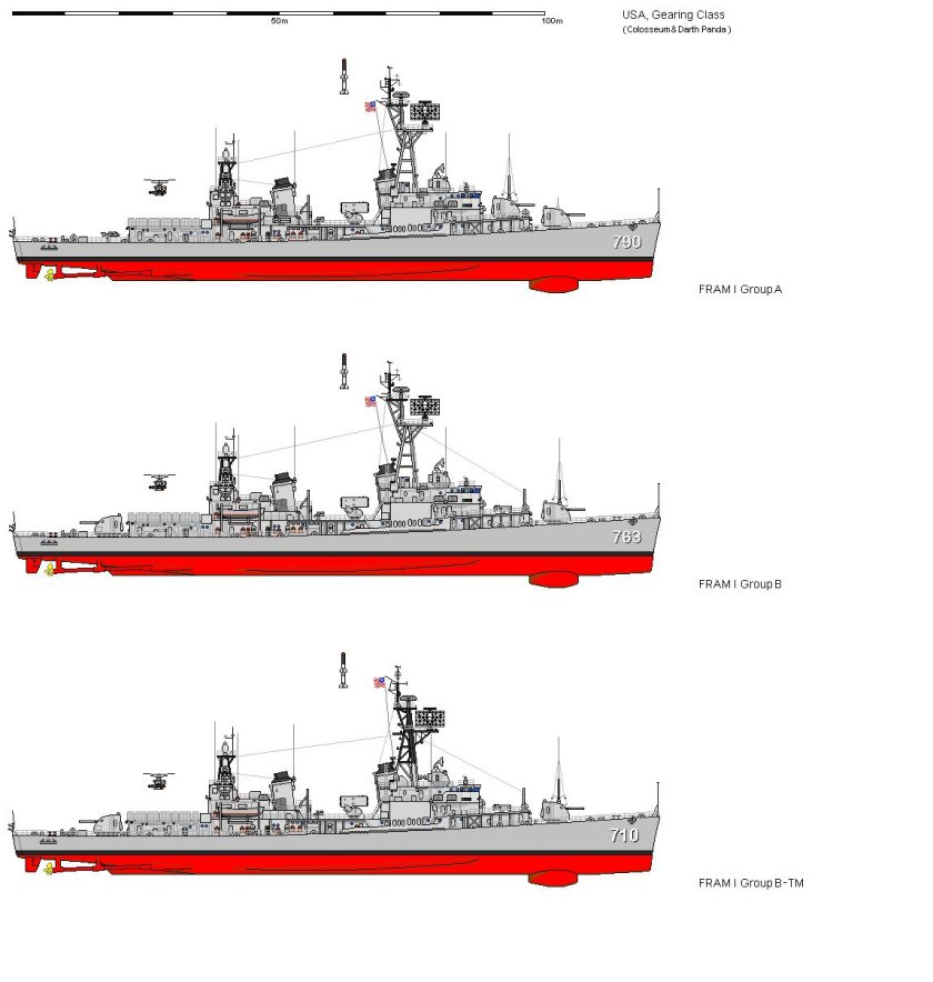Эсминец типа Гиринг чертежи