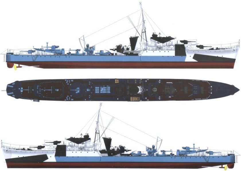 Эсминец 2 мировой войны