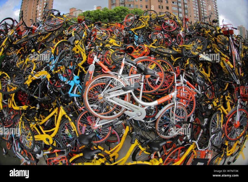 Свалка велосипедов