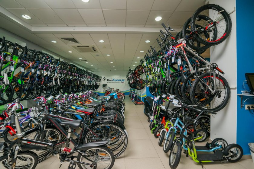 Выкладка велосипедов