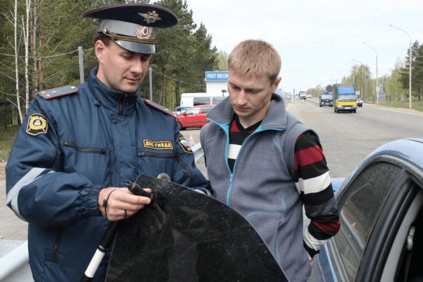 Гаишник тонировка