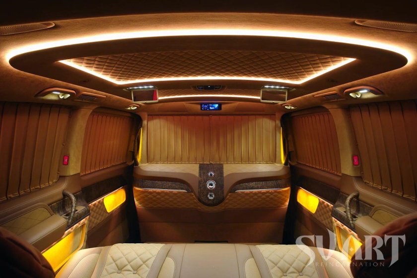 Mercedes v class с перегородкой