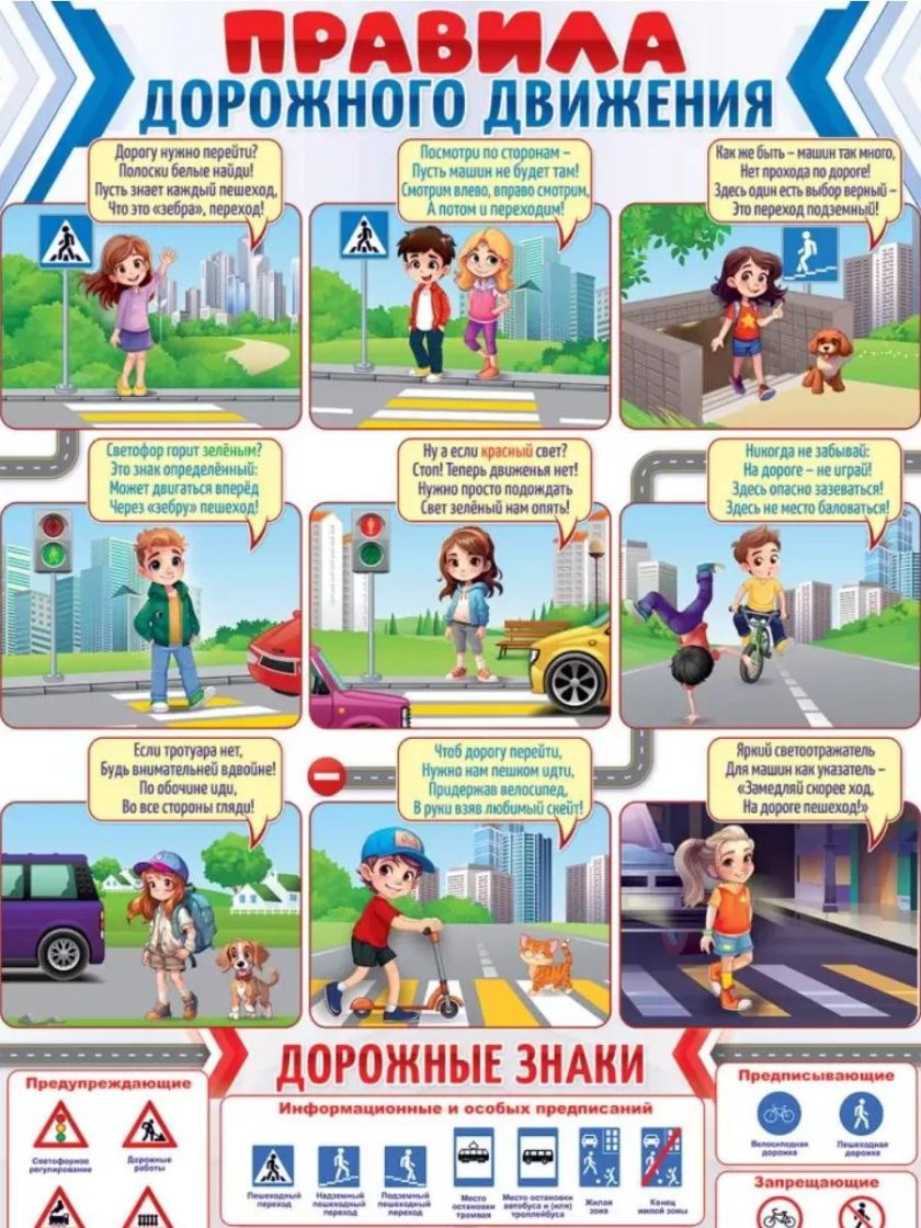 Плакат ПДД