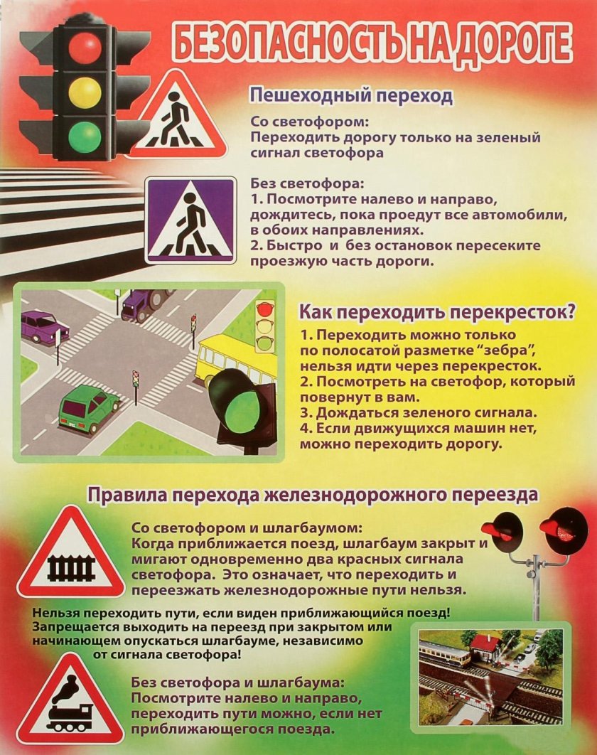 Плакат безопасность дорожного движения