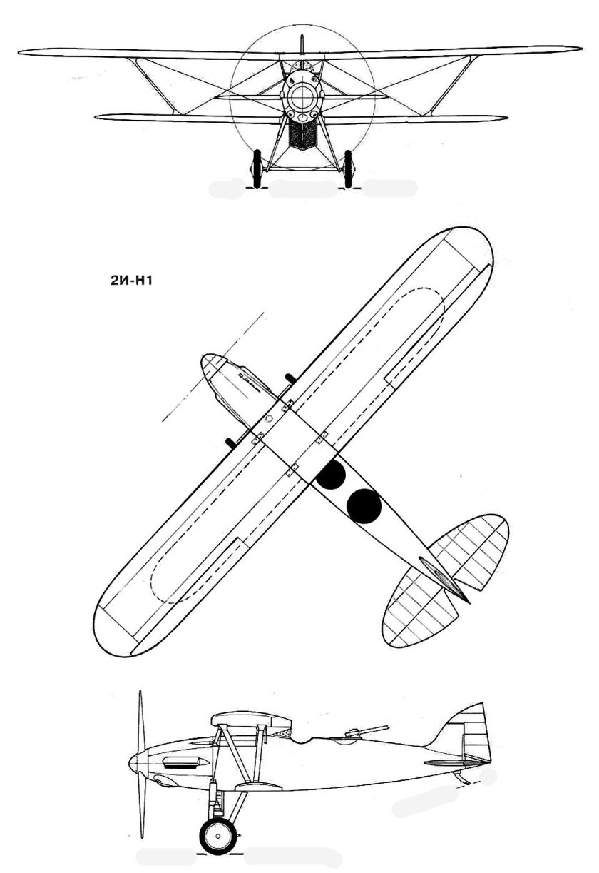 Heinkel he 51a-1 чертеж