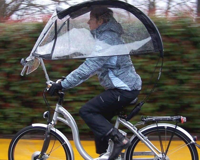 Зонт для велосипедиста