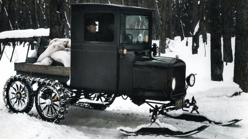 Форд т полугусеничный