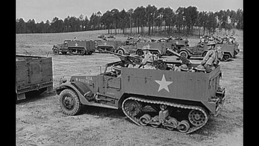 Полугусеничный бронетранспортер м3