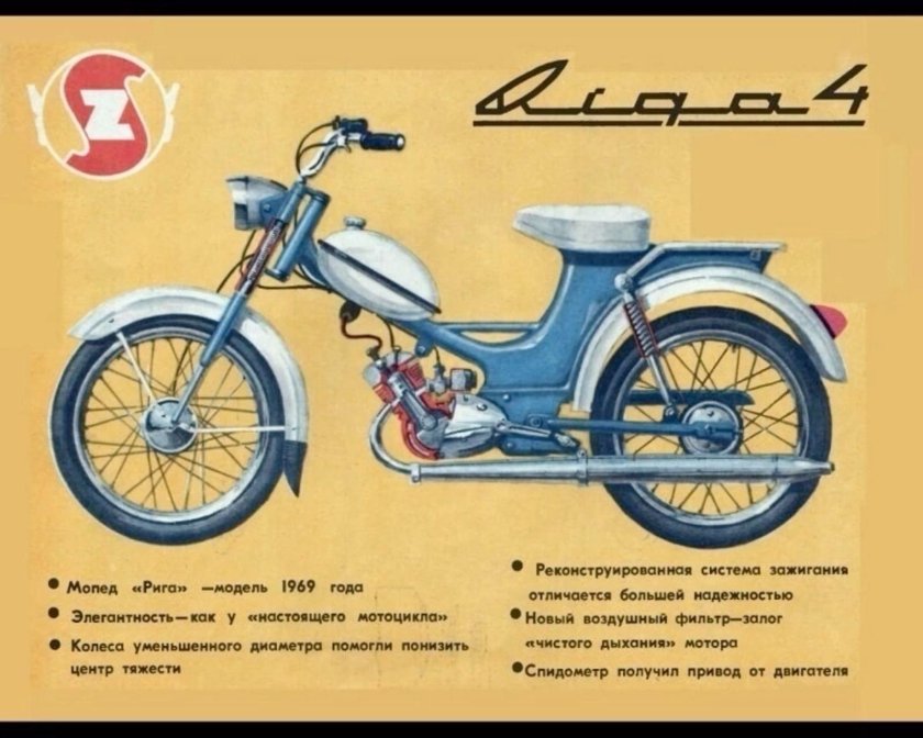 Мопед Рига 4 СССР