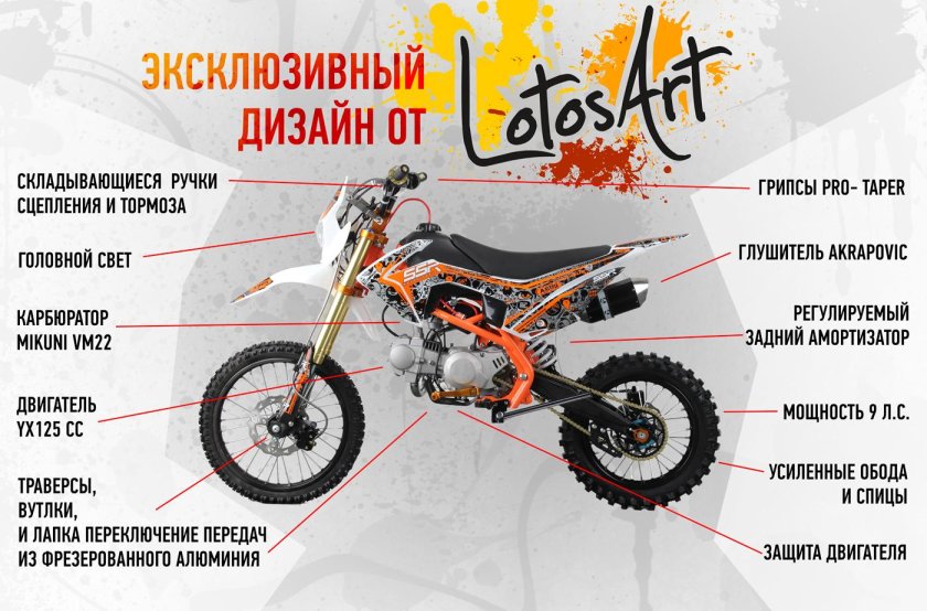 Питбайк SSSR Atom 125 l Atomic Green 2