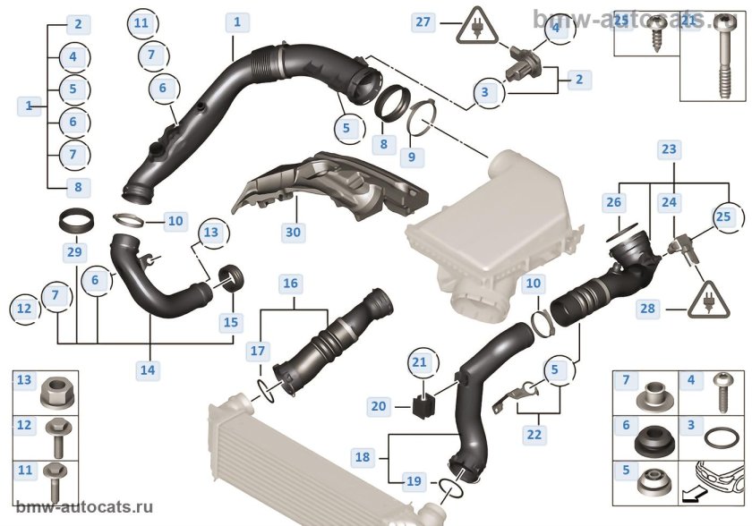 БМВ х5 е53 система воздуха